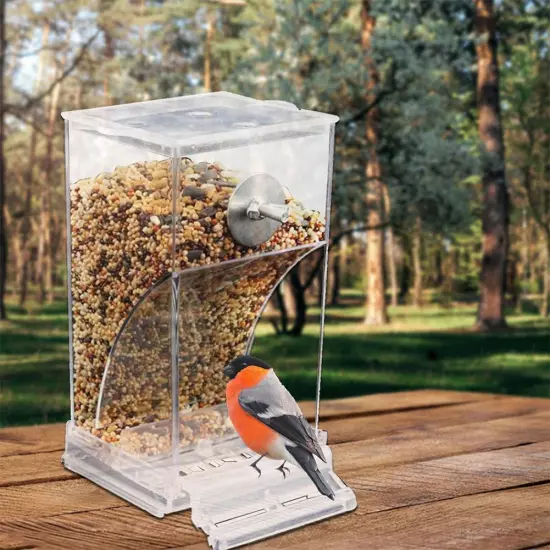 No Mess Bird Feeders Automatic Parrot Feeder Drinker Supply % Container Pet X9W8