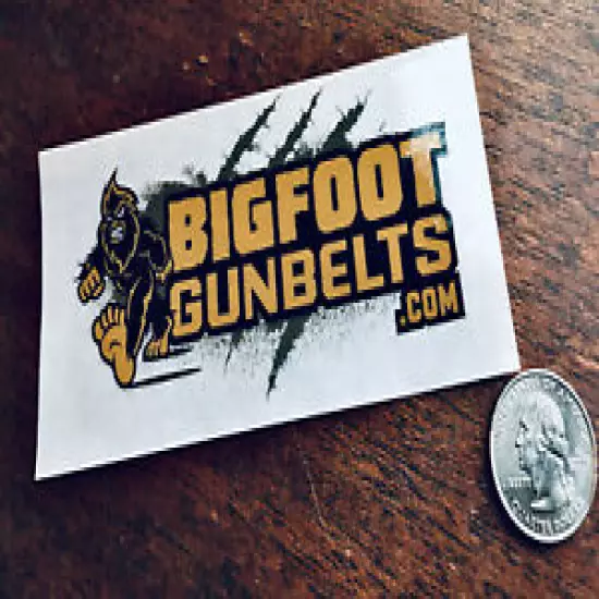 BIGFOOT Gunbelts Co. Logo *** STICKER *** Shooting, Range Life, Concealed Carry