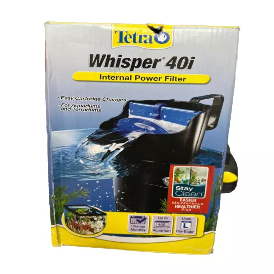 Tetra Whisper in Tank Filter 40I with Bioscrubber 20 to 40 Gallon Filtration New