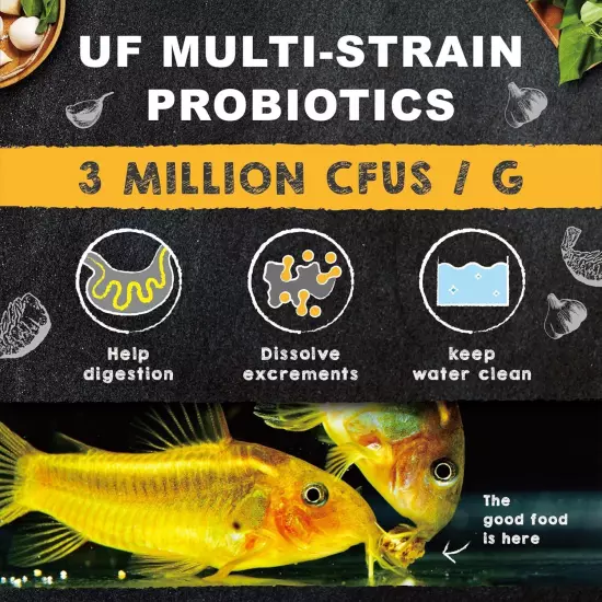 Ultra Fresh Bottom Feeder Fish Food, Sword Prawns, Natural Protein, Balanced Die