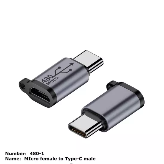 480Mb Micro USB to Mini USB Adapter Type-C Female to Mini USB 2.0 Male Converter