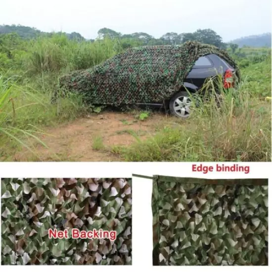 9.8x13ft Woodland Camouflage Netting Military Camo Hunting Cover String Net