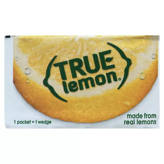 True Lemon sugar free drink mix 100 packets,caffeine free & on the go