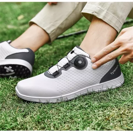 Professional Men's Golf Shoes Waterproof Non-Slip Outdoor Sneakers Walking Shoes