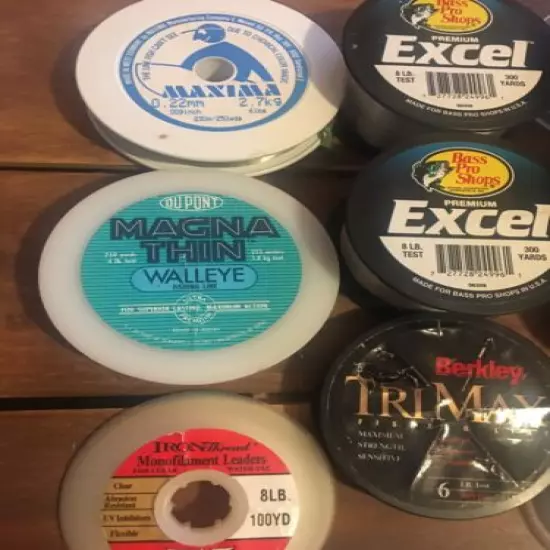 Fishing Line, Mixed Lot Of 15