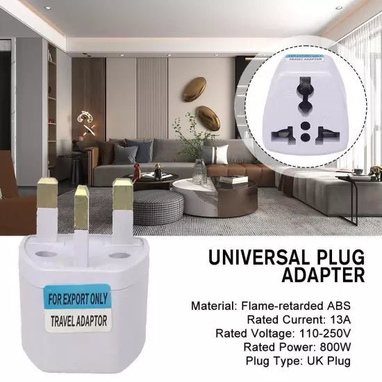 Universal Plug Adapter EU US UK AU CN To UK Type G Travel Socket·Plug Good