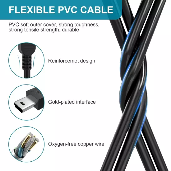 USB PC Charger Charging Cable Cord for TI-84 plus CE Graphing Calcula