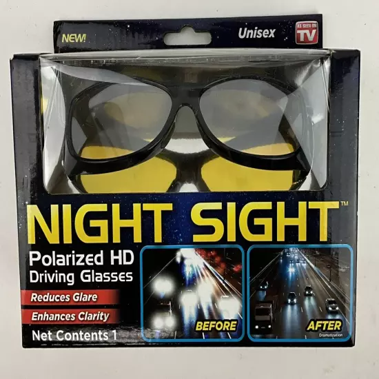 Night Sight Driving Glasses HD Sunglasses Polarized Anti Glare Night Vision