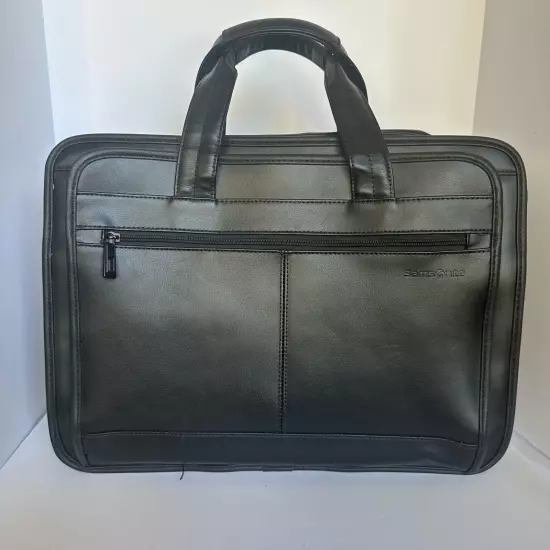 Samsonite Expendable Briefcase Laptop Bag Faux Leather Without Long Strap