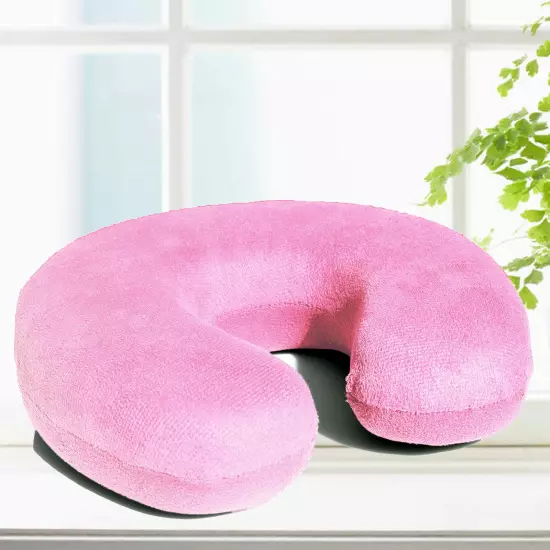 BookishBunny Memory Foam U Shape Travel Neck Pillow Airplane Cushion Multi Color