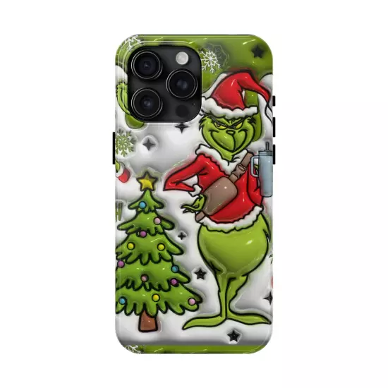 Grinch Tough Phone Cases Samsung S20 S21 S22 S23 Iphone 15 14 13 12 11