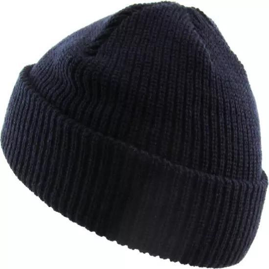 Warm Winter Knit Cuff Beanie Cap Fisherman Watch Cap Daily Ski Hat Skully