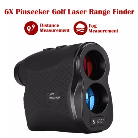 6X Magnification 656yards Laser Rangefinder Telescope Monocular with Flagpole