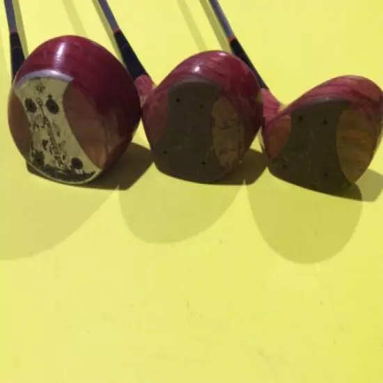 Very Rare Fernquest & Johnson 3 wood set 1,3,5 Right Handed Vintage 1970s