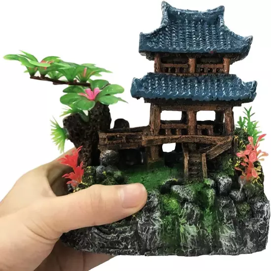 Aquarium Classical Resin Castle Decorations - Fish Tank Realistic Details Castle