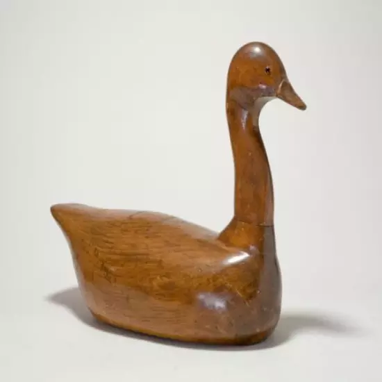 Early American Carved Wood Goose Decoy