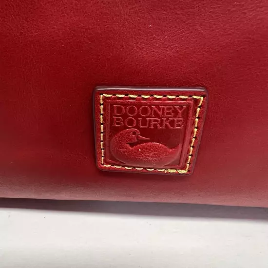 Dooney & Bourke Florentine Satchel 38~Red Italian Leather Handle and Strap NWT