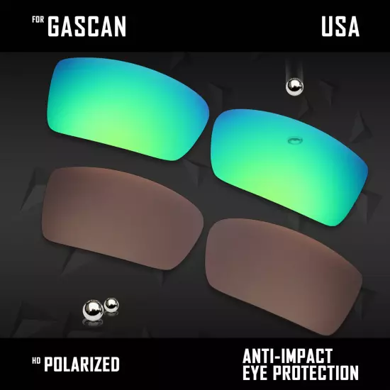 Anti Scratch Polarized Replacement Lenses for-Oakley Gascan OO9014 Options