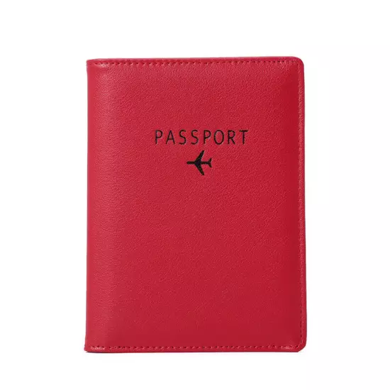 RFID Blocking Slim Leather Travel Passport Wallet ID Card Case Cover Holder US