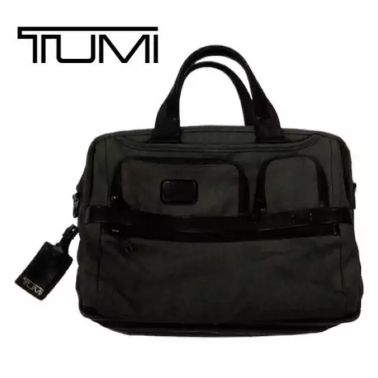 Tumi Business Bag Gray 26141At2 Many Pockets