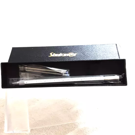 Shularnar Tool Pencil With Stylus Silver Scale Ruler NIB