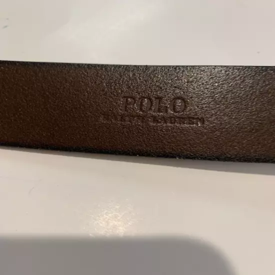 POLO RALPH LAUREN BROWN LEATHER BELT MEN'S SIZE 40 (BB1)