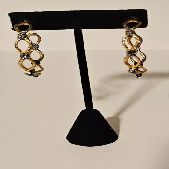 Alexis Bittar Bright Gold Large Hoop Earrings