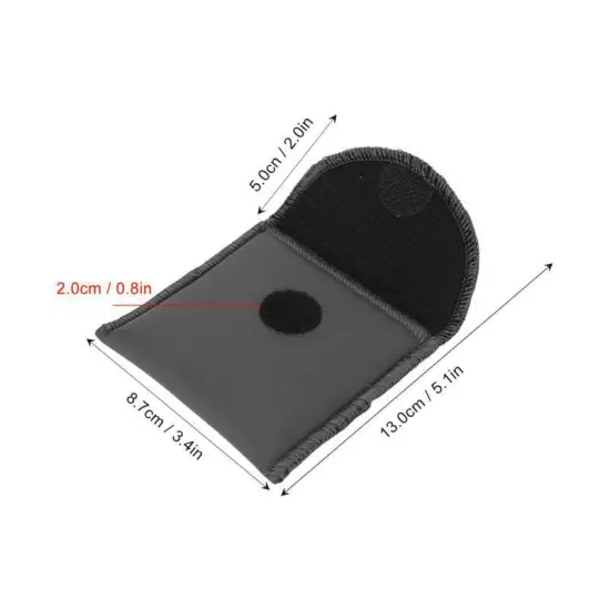 Portable PU Leather Hearing Aid Black Pocket Size Case for Amplifiers