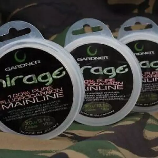 MIRAGE FLUOROCARBON MAINLINE 25lb (11.3kg) 0.47mm 100m