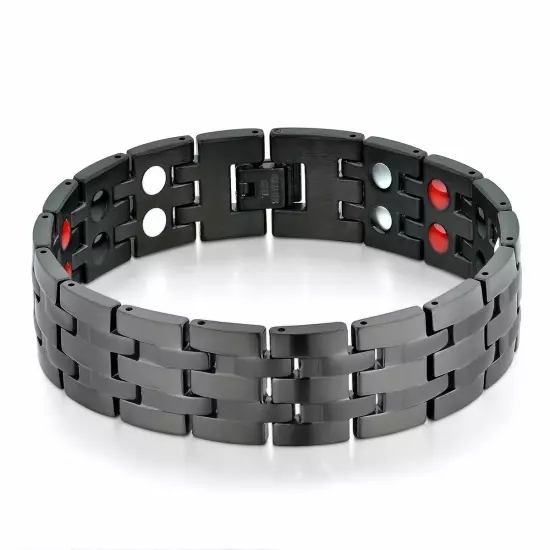 Stainless Steel Magnetic Health Power Bracelet Bagle Chain Link Men's Jewelry