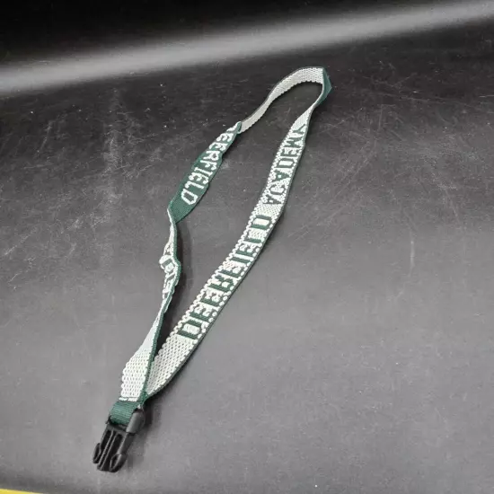 Deerfield Academy Logo 1797 Green And White Lanyard Keys ID 