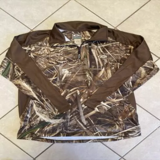 Drake Waterfowl Endurance Men's L Camo Jacket 1/4 Zip