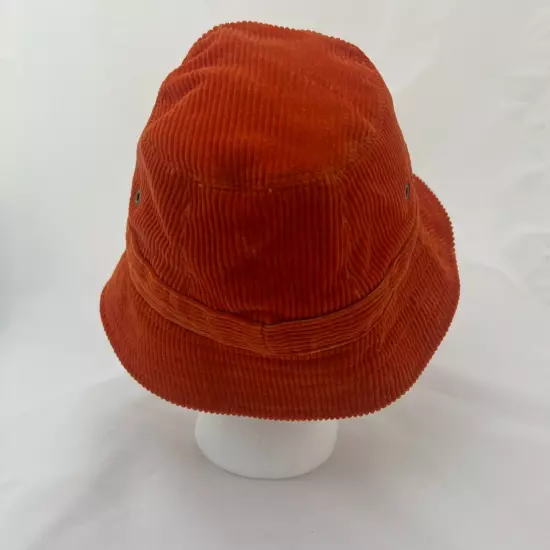 J. Crew Orange Corduroy 100% Cotton Bucket Hat Women's S/M