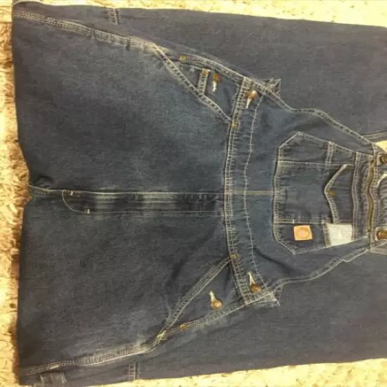 Men’s Bernie Blue Denim Bib Overalls Sz 40.5x27.5