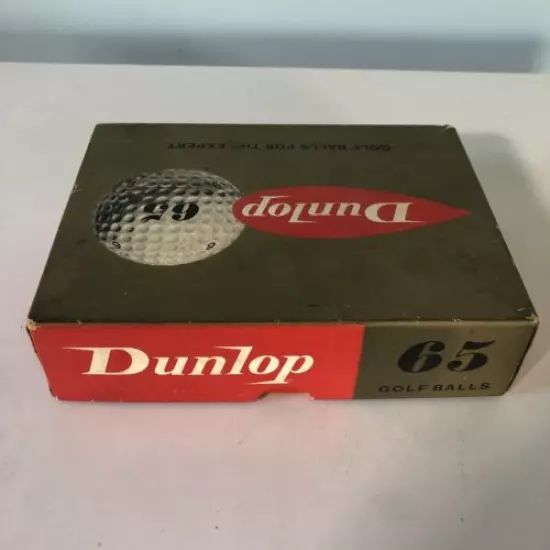 Vintage Dunlop 65 Golf Balls 7 sealed balls Made in Great Britain