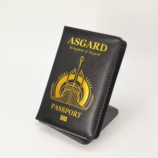 New Limited Edition Wakanda Asgard Passport Holder Pu Leather Travel Wallet