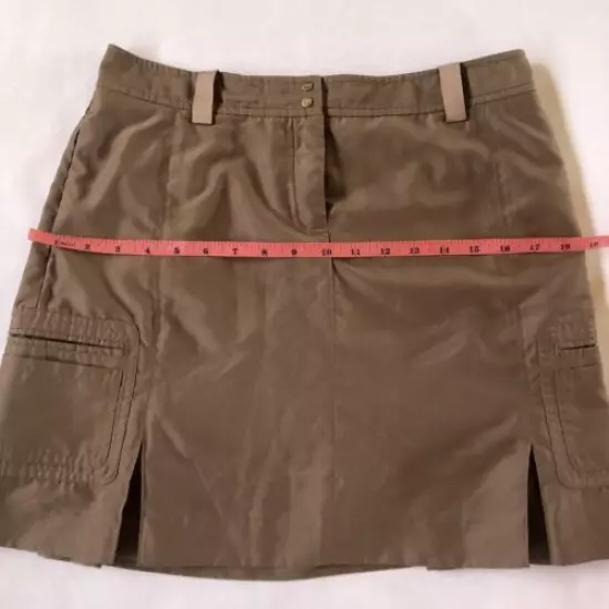 IZOD Performance X Women’s Golf Tennis Skirt Skort Pockets in Tan, Size 2. NEW