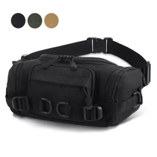 Tactical Men's Waist Pack Fanny Bag Military Multi-pocket Shoulder Bag Crossbody