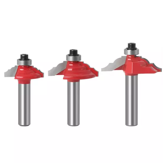 Edging Router Bit Abrasion-resistant Wide Application 8mm Shank Round Over