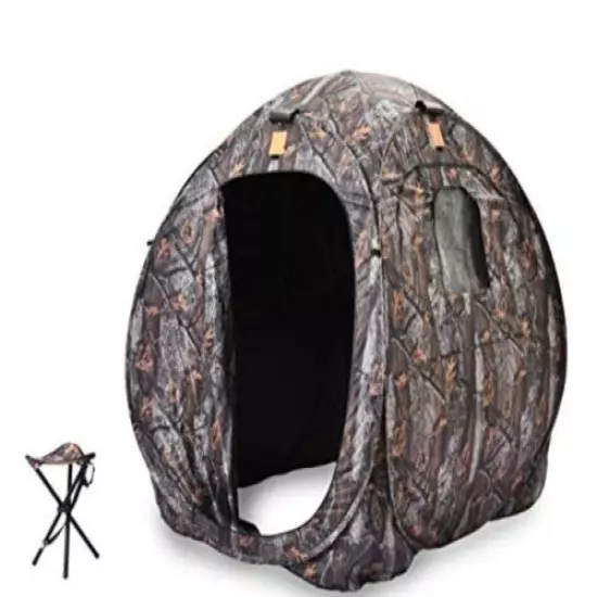 Rukket Sports Hunting Blind w/Stool Brand New BLND200 Camo