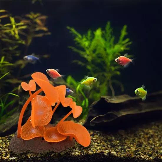 Coral Aquarium Landscaping Silicone Decoration for Realistic Simulation;