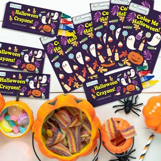 ArtCreativity Bulk 24 Pack Halloween Mini Coloring Book Kit, Each Set... 