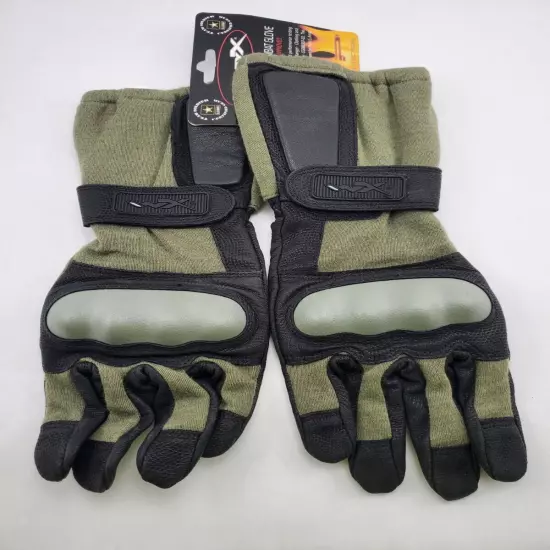 New Wiley-X TAG-1 Green Combat Assault Gloves Made With Kevlar Hard Knuckles XL