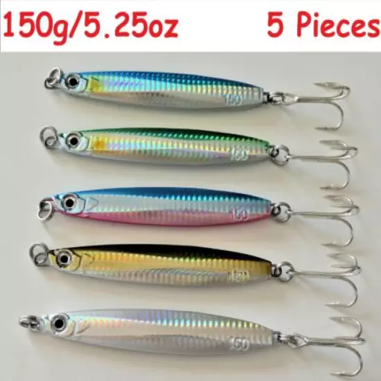 1 to 10 Pieces 150g/5.25oz Colt Sniper Metal Vertical Jigs Choose Color & Pieces