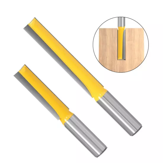 1/2 Inch 12mm Shank Straight Router Bit Woodworking Cutter Wood Cutting Tool 53