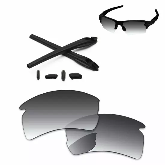 Lensology Polarized Replacement Lenses & Kit For-Oakley Flak 2.0 XL OO9188 - Opt