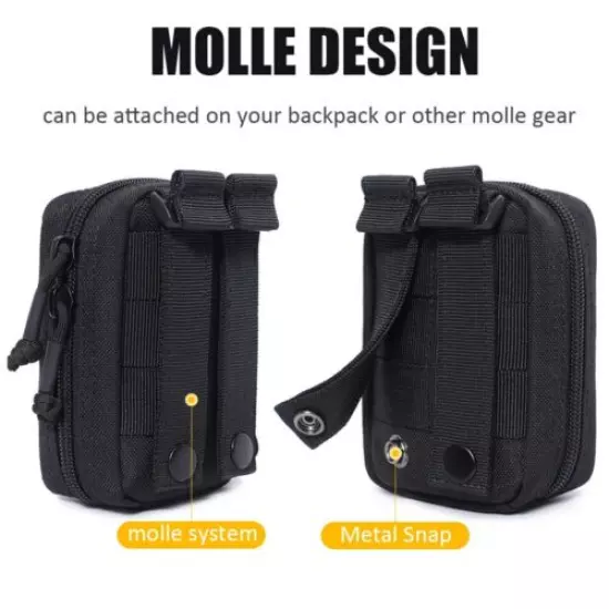 Tactical Molle Waist Bag EDC Tool Storage Pouch Medical Nylon Pack for Outdoor