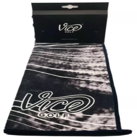 Vice Shine Golf Towel Navy Blue Durable Waffle Microfibre