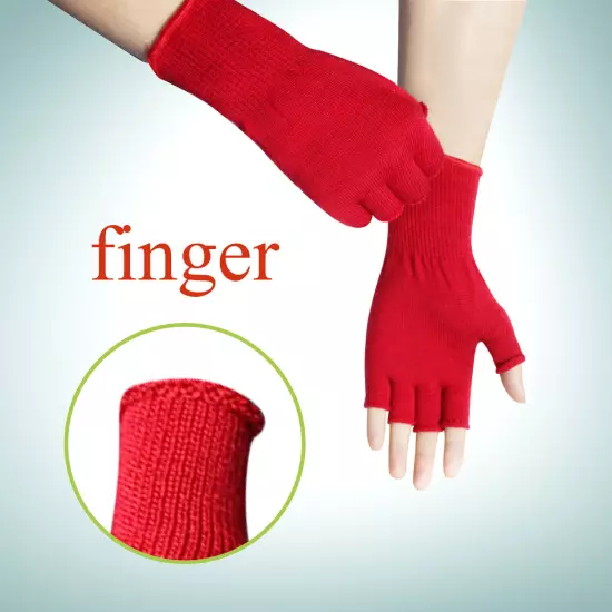 EvridWear Men Women Merino Wool Knit Liner Gloves Finger/Fingerless/Touchscreen