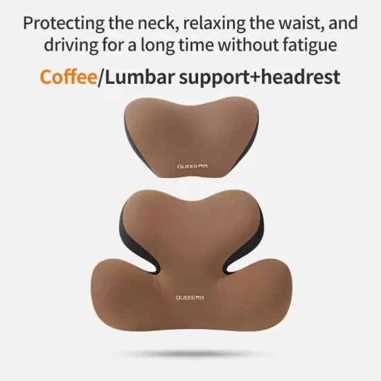 Car Headrest Lumbar Support Neck Pillow Support Universal Cushion Back Support 